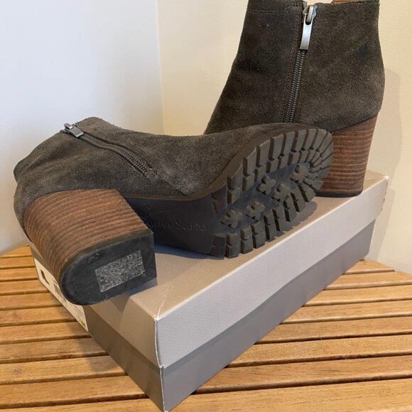 Franco Sarto Suede Ankle Boots, Size 7 - Picture 3 of 5